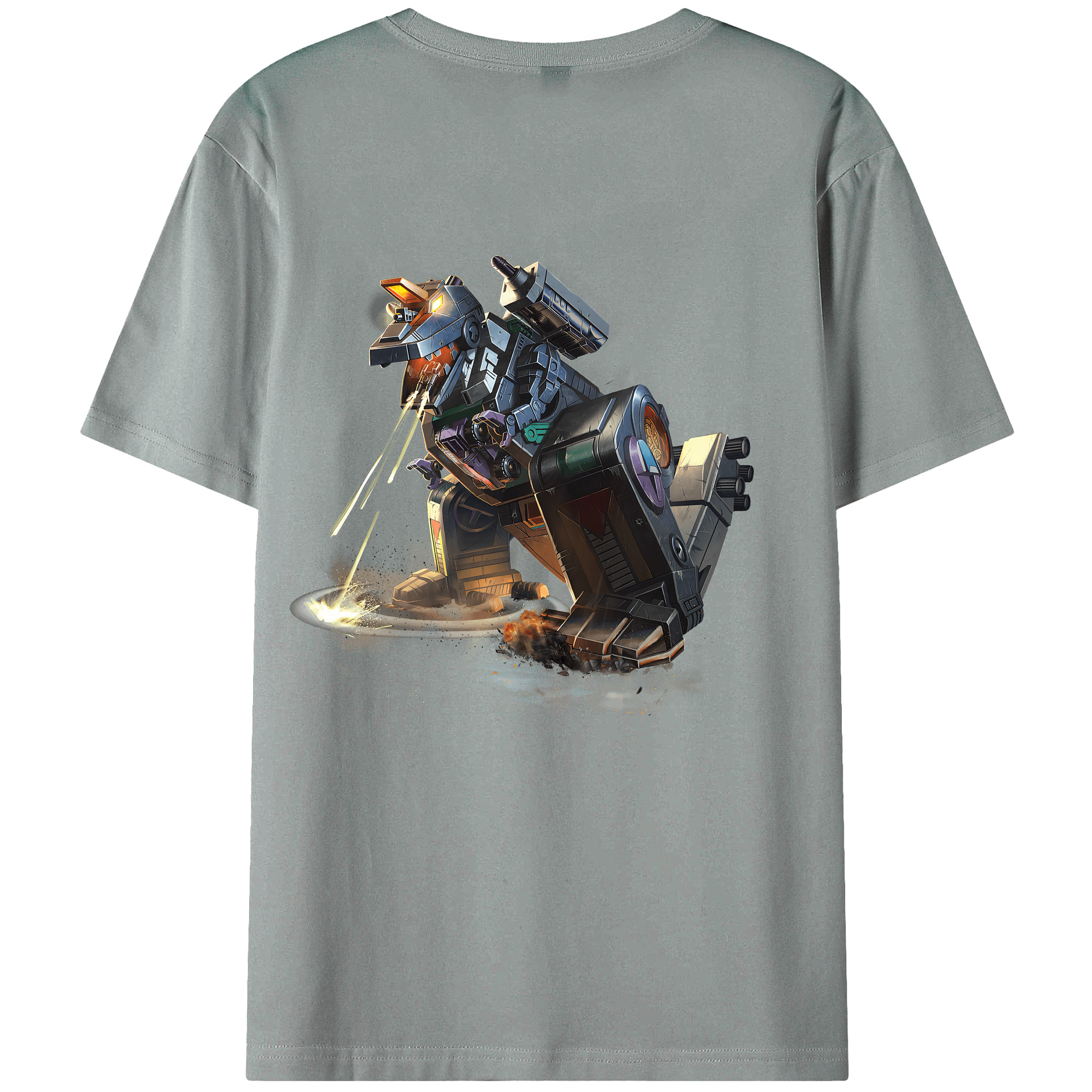 （画像用） Transformers トランスフォーマー 綿100％ メンズ半袖Tシャツ（バックプリント） 通気性